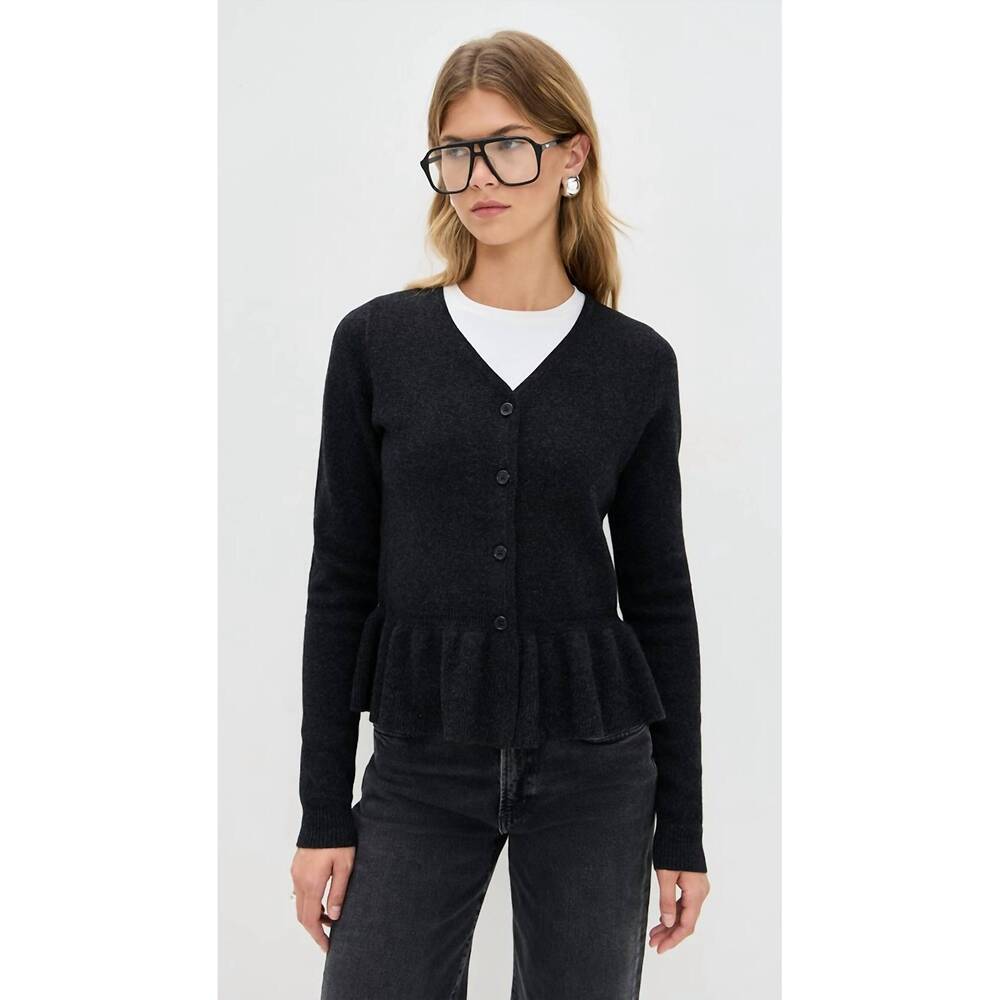 NEW KULE bee long sleeve cardigan in black